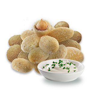 Crispy coated peanuts cream and onion