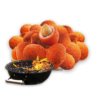 Crispy coated peanuts BBQ