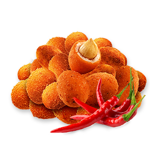 Crispy coated peanuts sweet chili