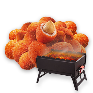 Crispy coated peanuts oven roasted Grill BBQ