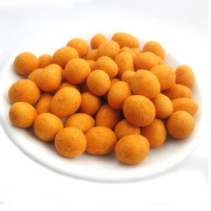 Crispy coated peanuts